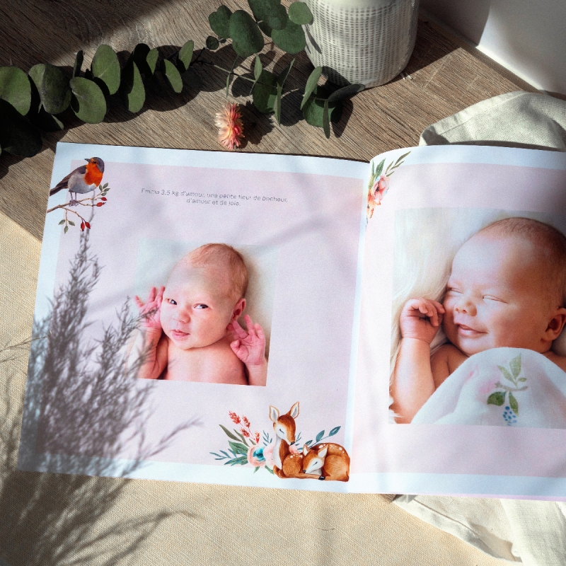 Livre de naissance Fleur des bois